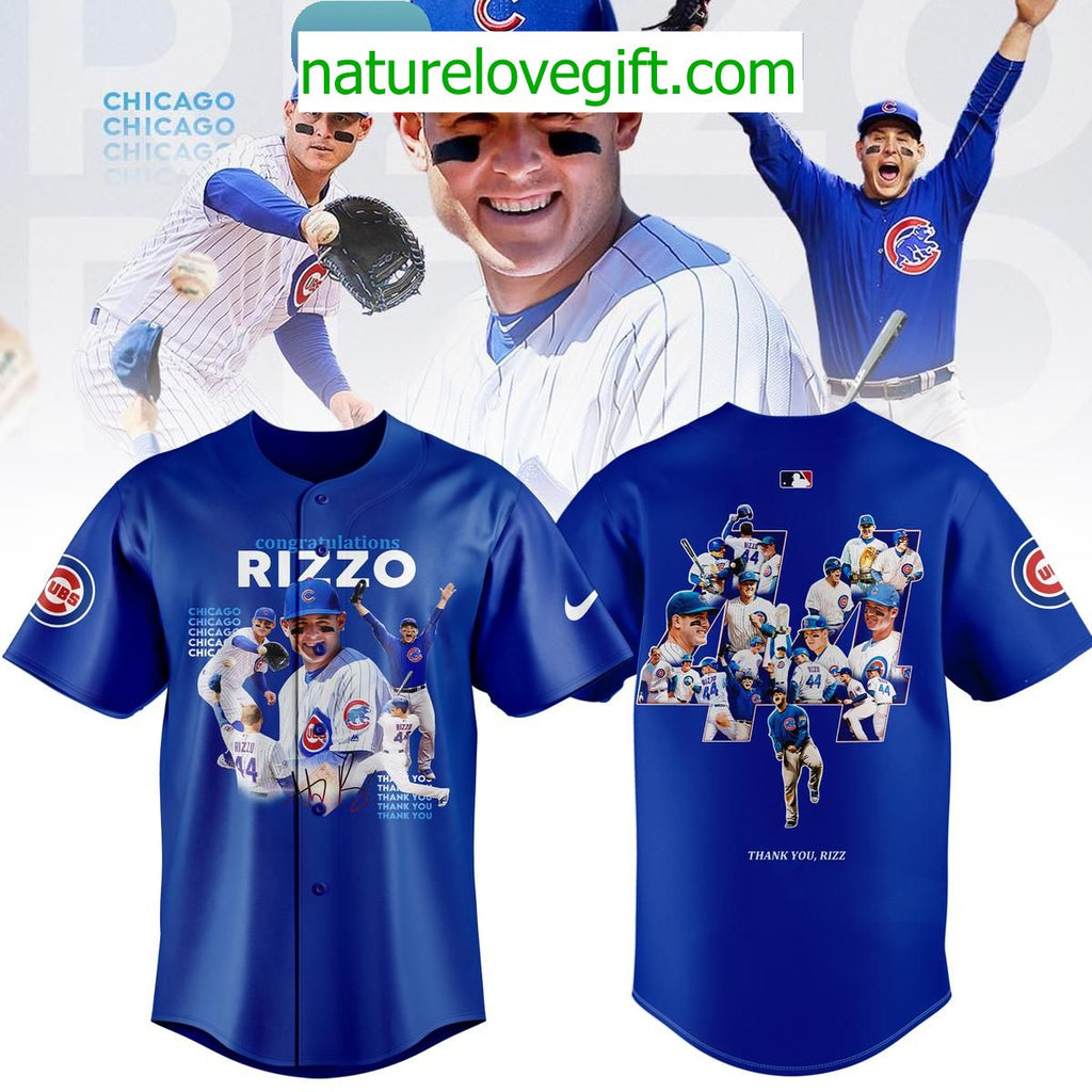 Anthony Rizzo Cubs Retirement Jersey Thank You Memories