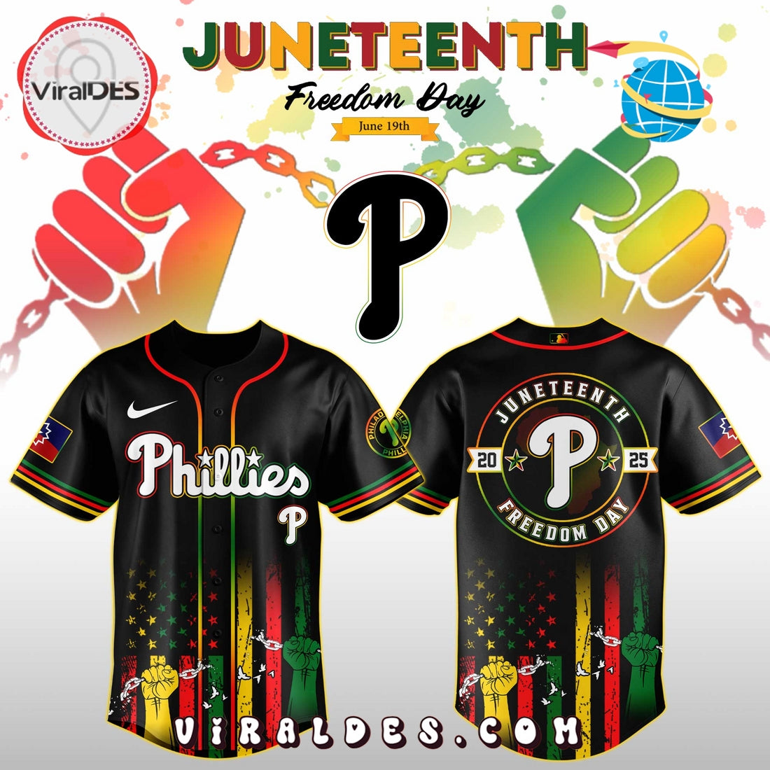 Philadelphia Phillies x Juneteenth Day Jersey